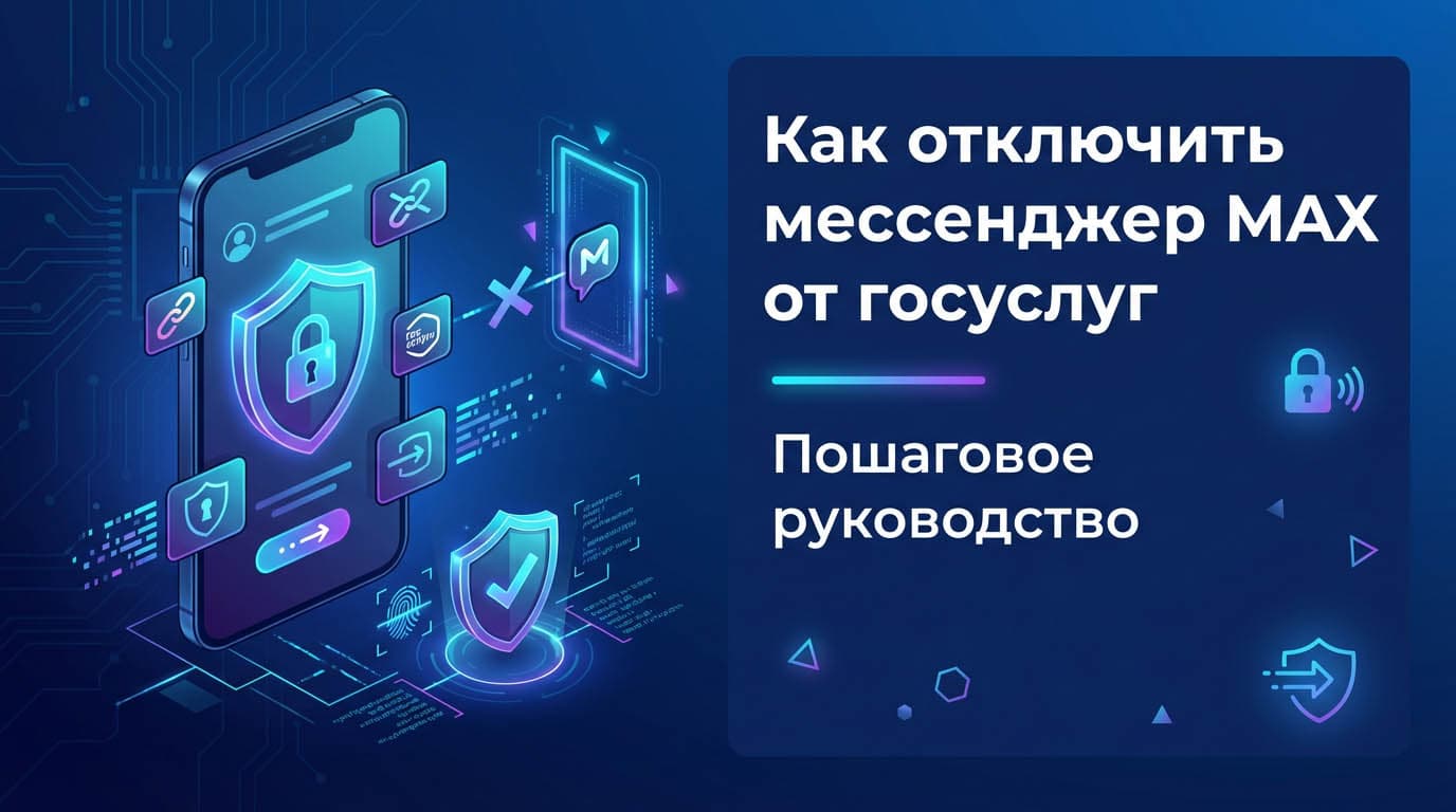 Как отключить мессенджер max от госуслуг