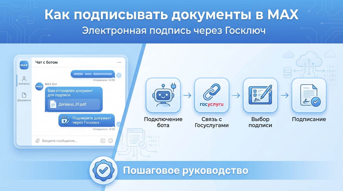 Как подписать документы в MAX