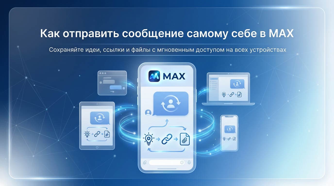 Как отправить сообщение самому себе в MAX